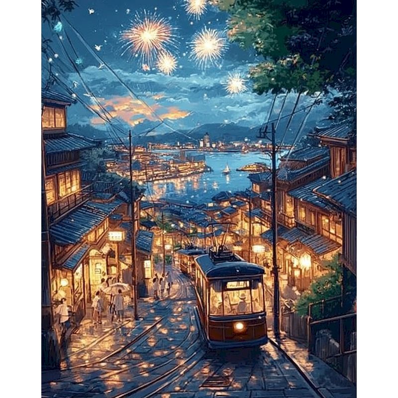 Art Craft Night - GATYZTORY Night View 5d Diamond Painting