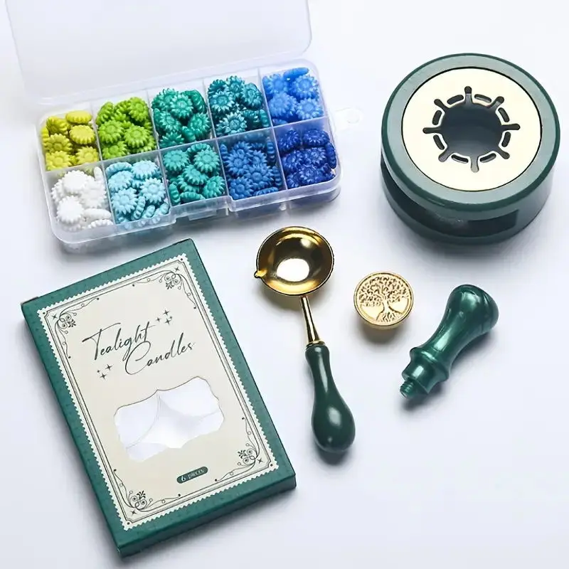 Batik Wax Kit - 200pcs Tulip Wax Seal Stamp Kit,