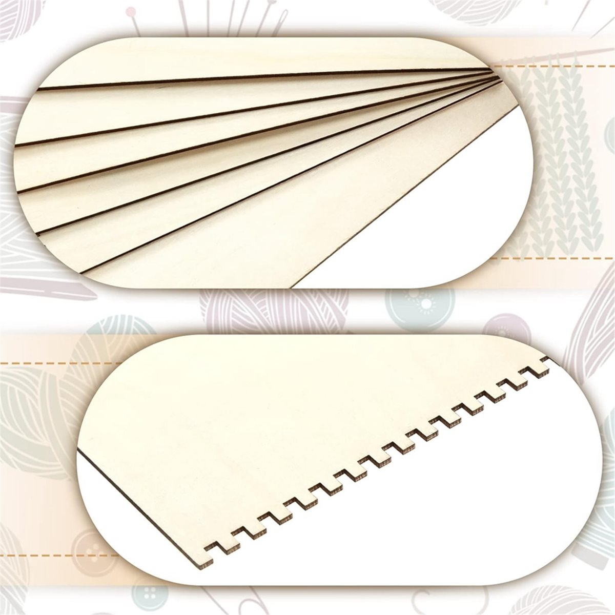 18 Pcs Beginners Wooden Notche - đánh giá và giá Art Craft For Kids