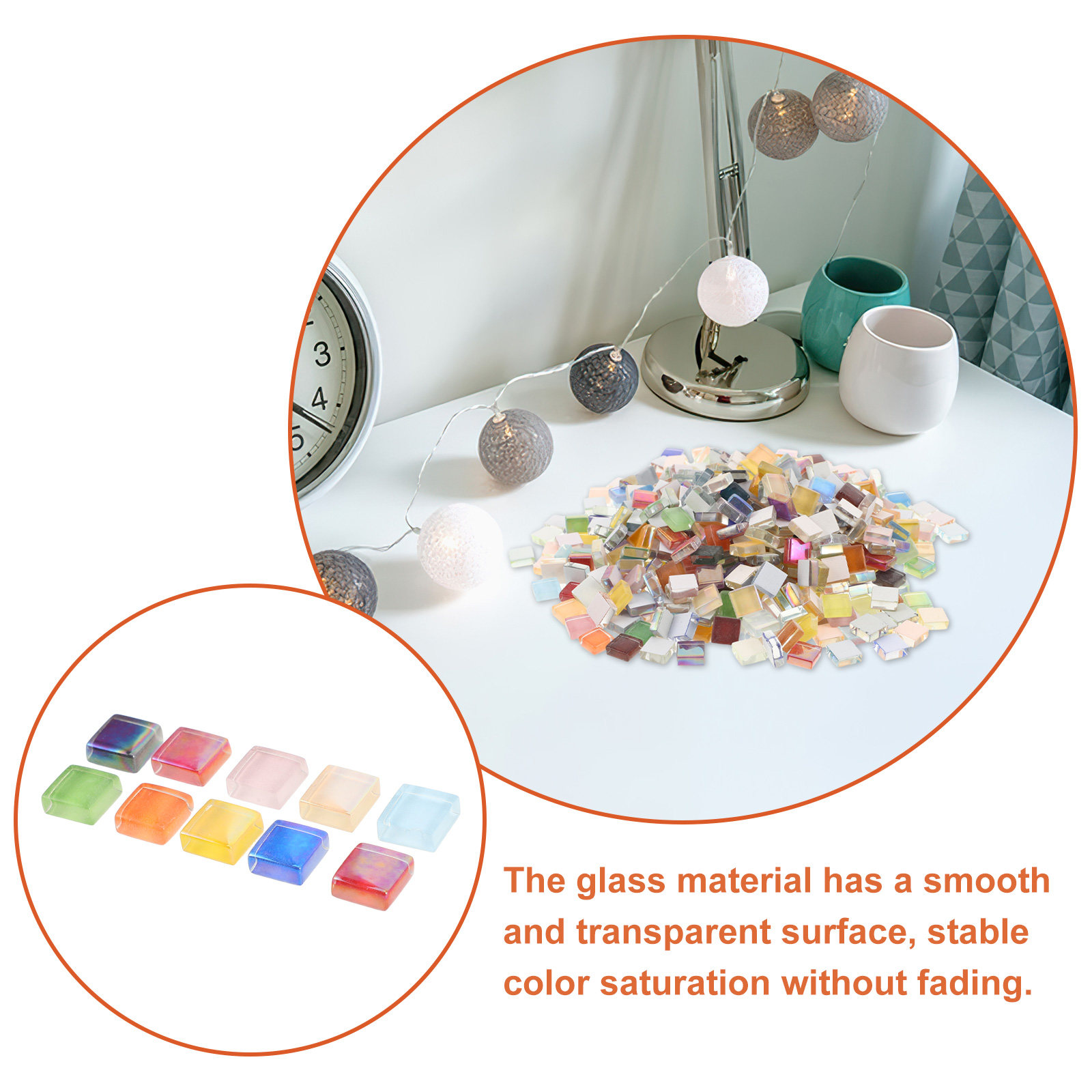 450Pcs Mosaic Glass Tiles Mate - đánh giá và giá Art Craft For Kids