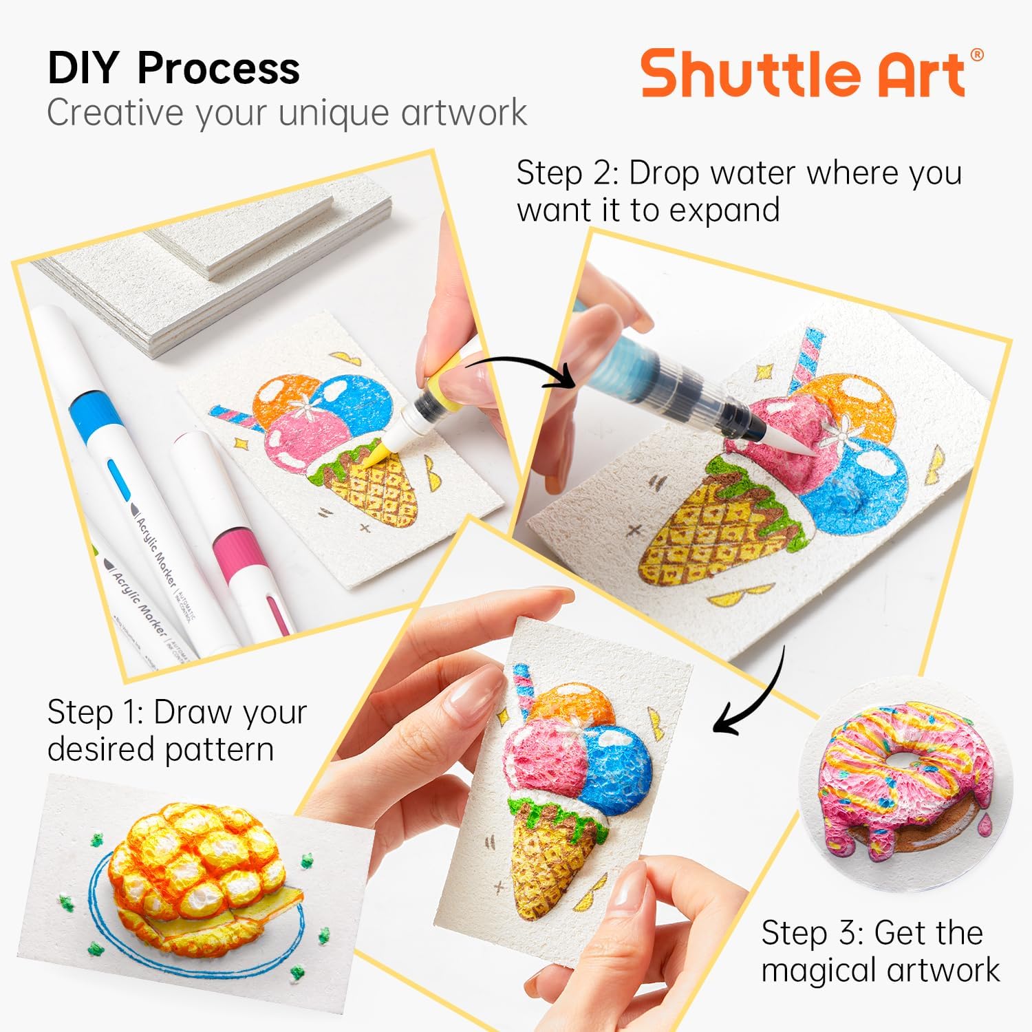 3D Puffy Foam Texture Painting - đánh giá và giá Art Craft For Kids