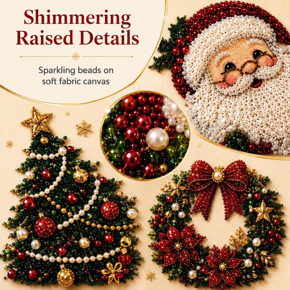 Christmas Santa Claus Pearl Ar - đánh giá và giá Art Craft For Kids