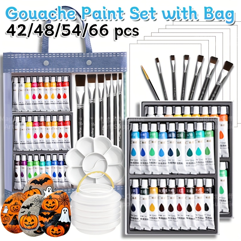 Back to School 42/48/54/66 pcs - đánh giá và giá Gouache Paint Set