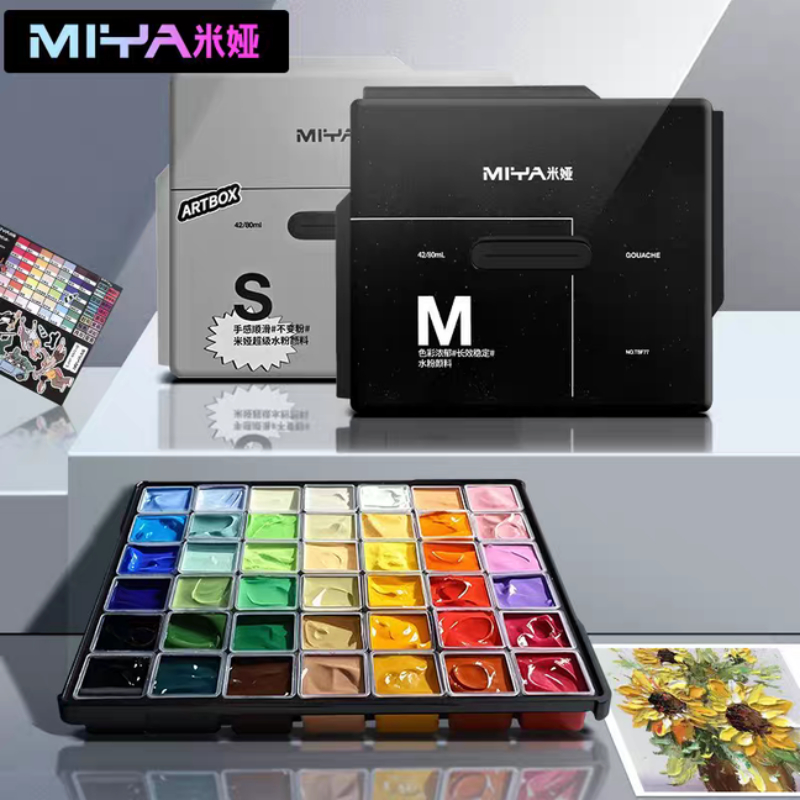 MIYA Gouache Paint Jelly Set M - đánh giá và giá Gouache Paint Set