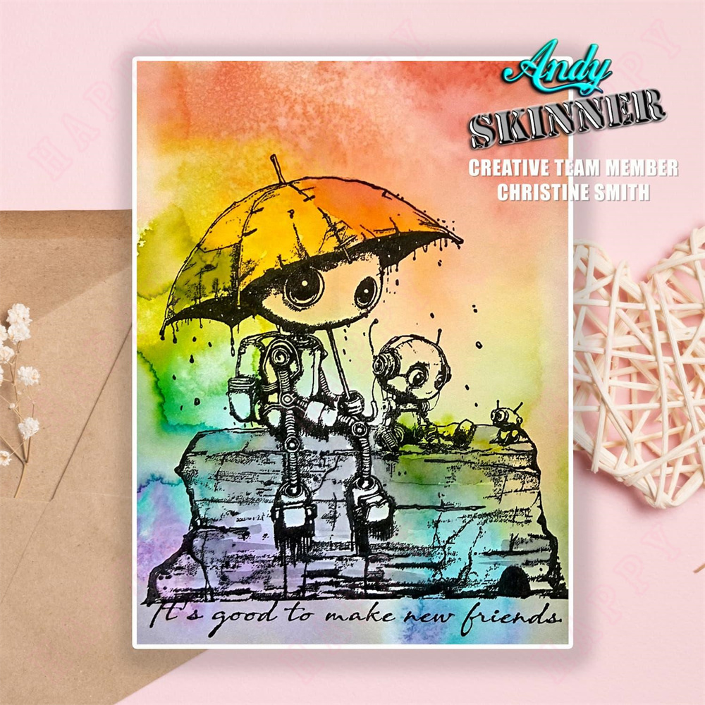 2024 New Friends Stamp Silicon - đánh giá và giá Art Craft Umbrella