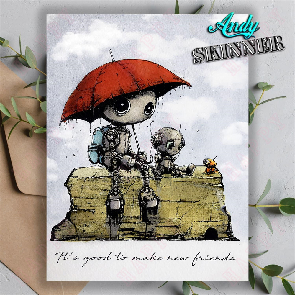 2024 New Friends Stamp Silicon - đánh giá và giá Art Craft Umbrella