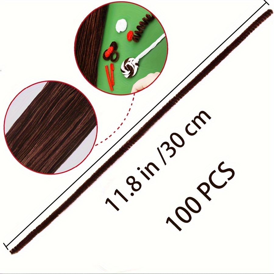 100 Pcs Coffee Pipe Cleaners,P - đánh giá và giá Art Craft For Kids