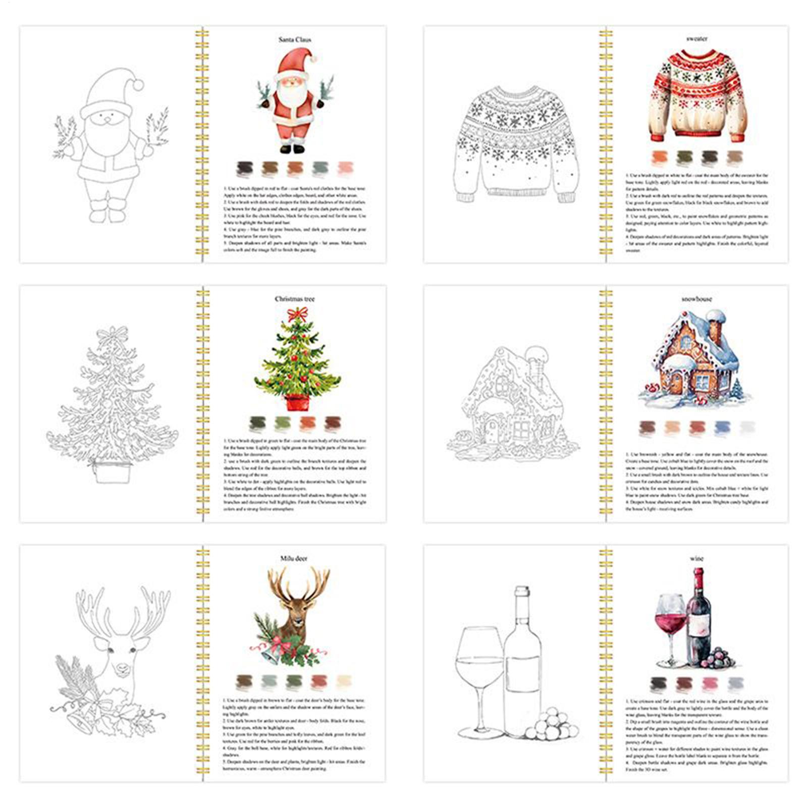 Beginner Watercolor Workbook C - đánh giá và giá Art Craft For Christmas