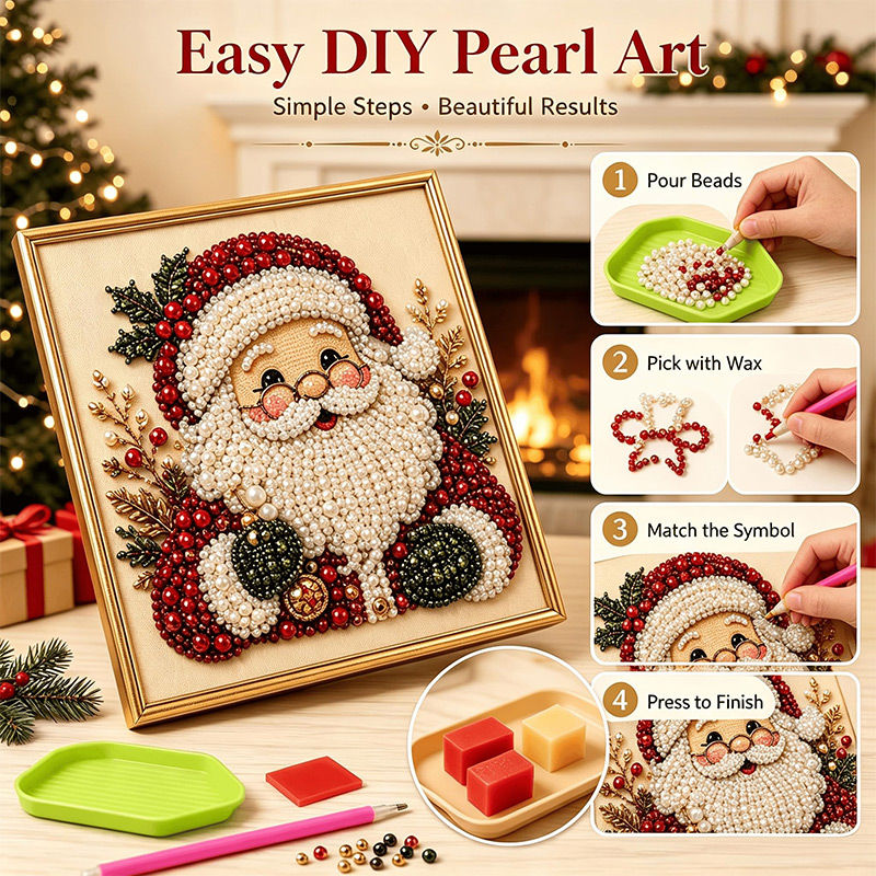 Christmas Pearl Diamond Painti - đánh giá và giá Art Craft For Christmas