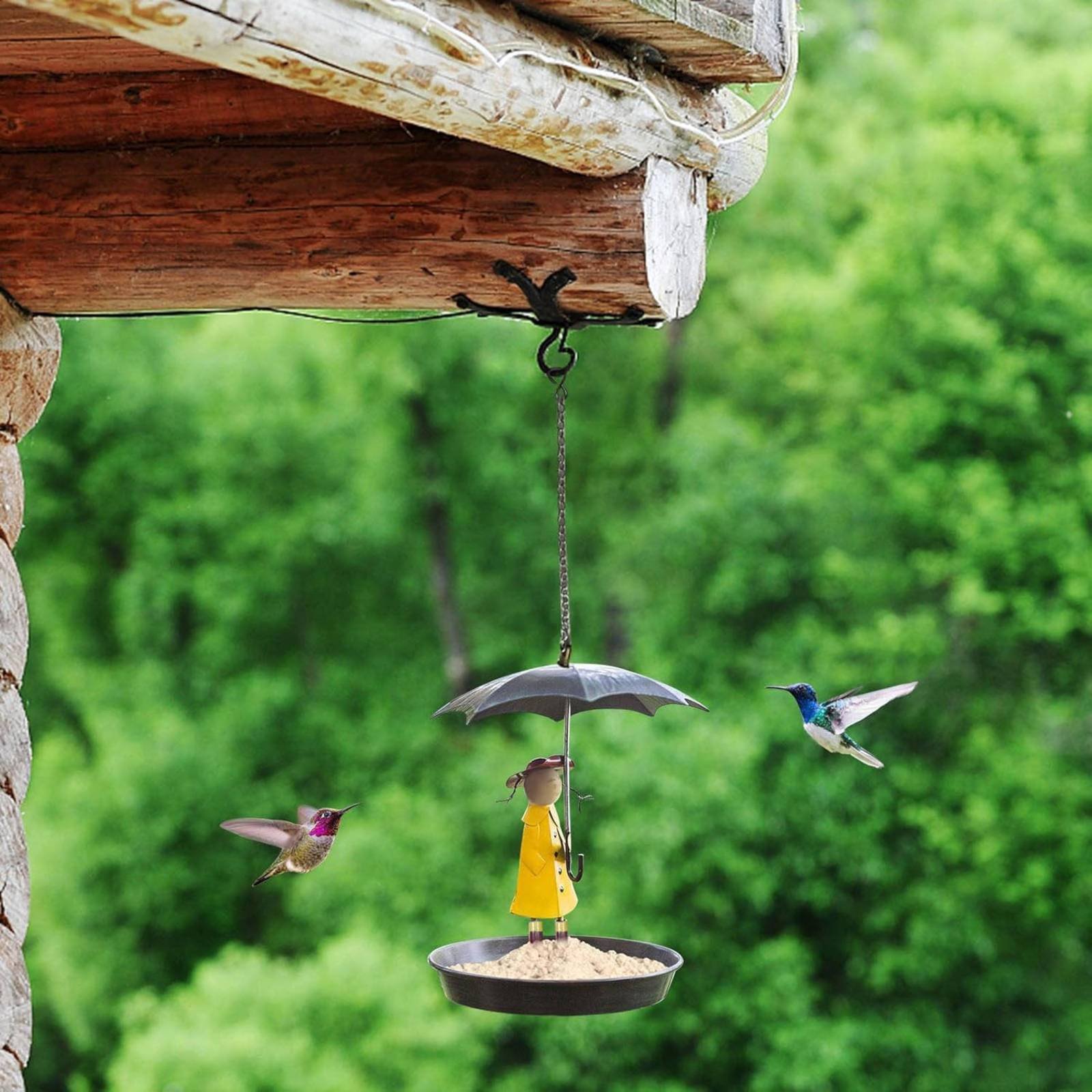 Girl with Umbrella Bird Feeder - đánh giá và giá Art Craft Umbrella