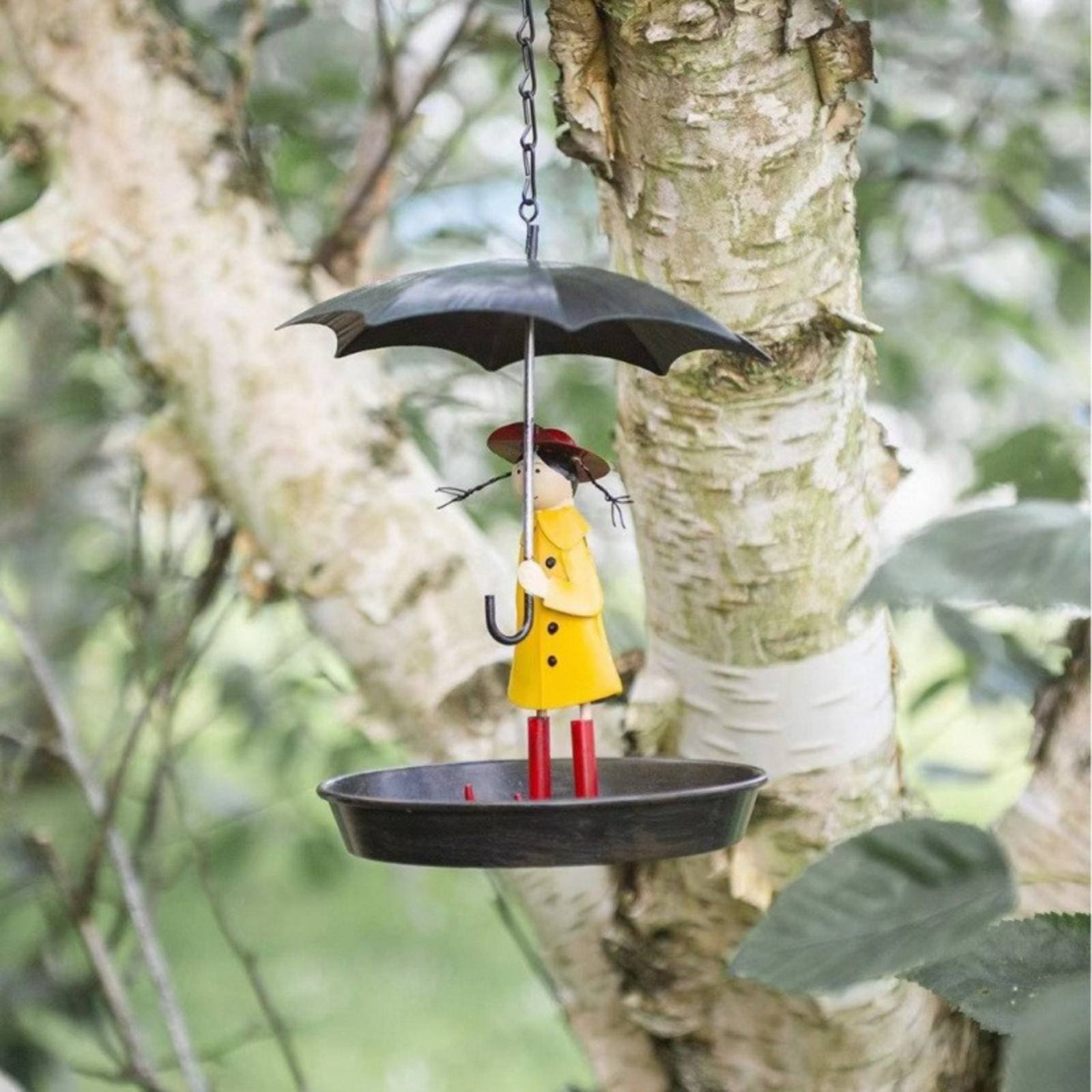 Girl with Umbrella Bird Feeder - đánh giá và giá Art Craft Umbrella