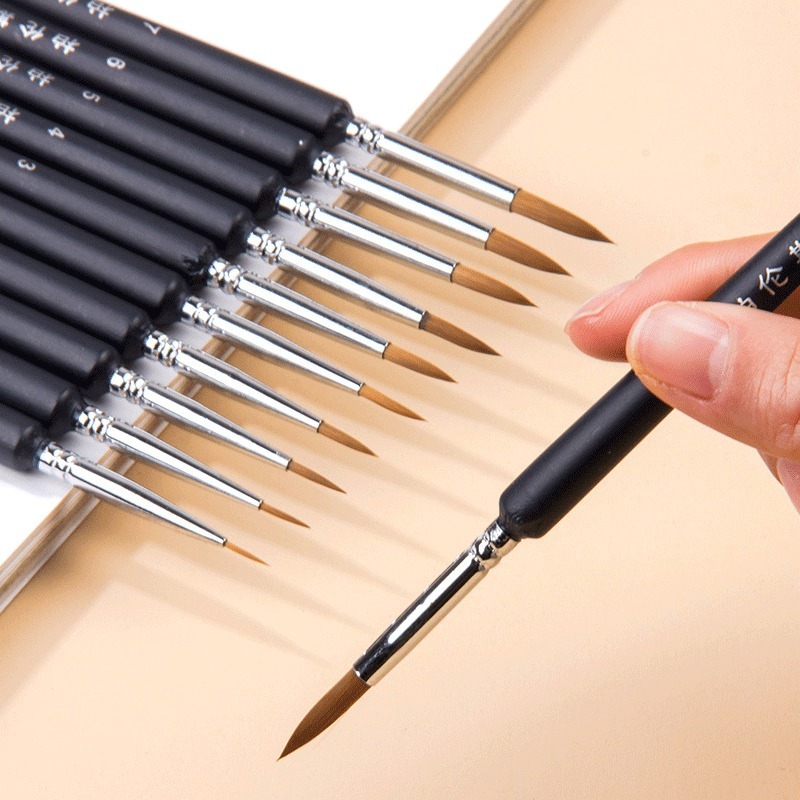Fine Detail Paint Brush Hook L - đánh giá và giá Gouache Paint Set
