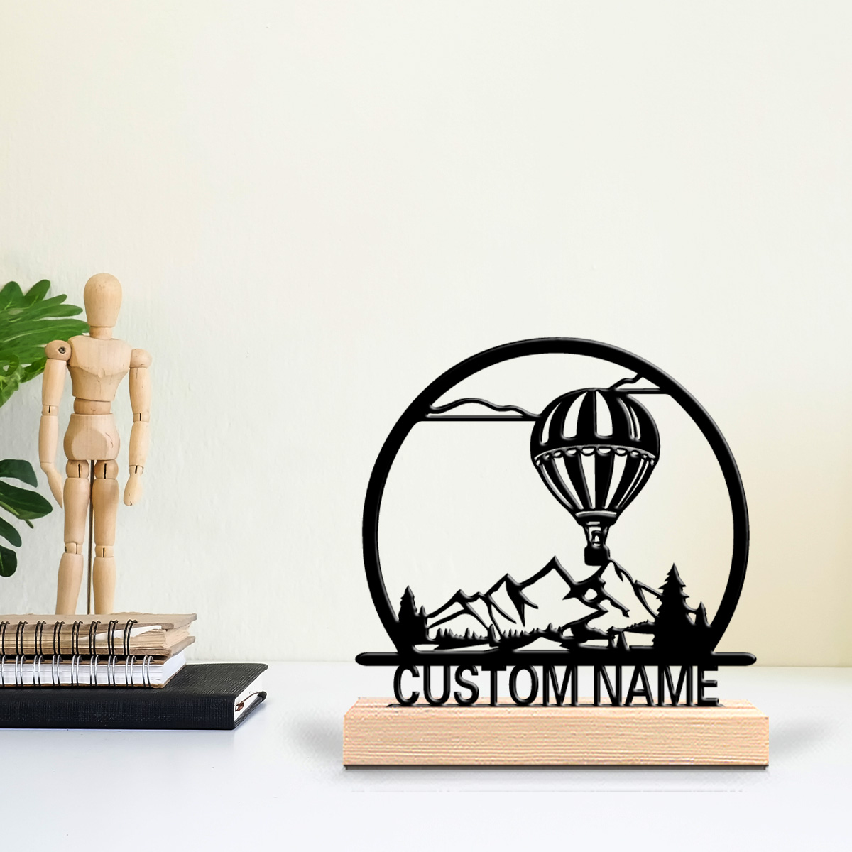 1pc Hot air balloon Customized - đánh giá và giá Art Craft Wood