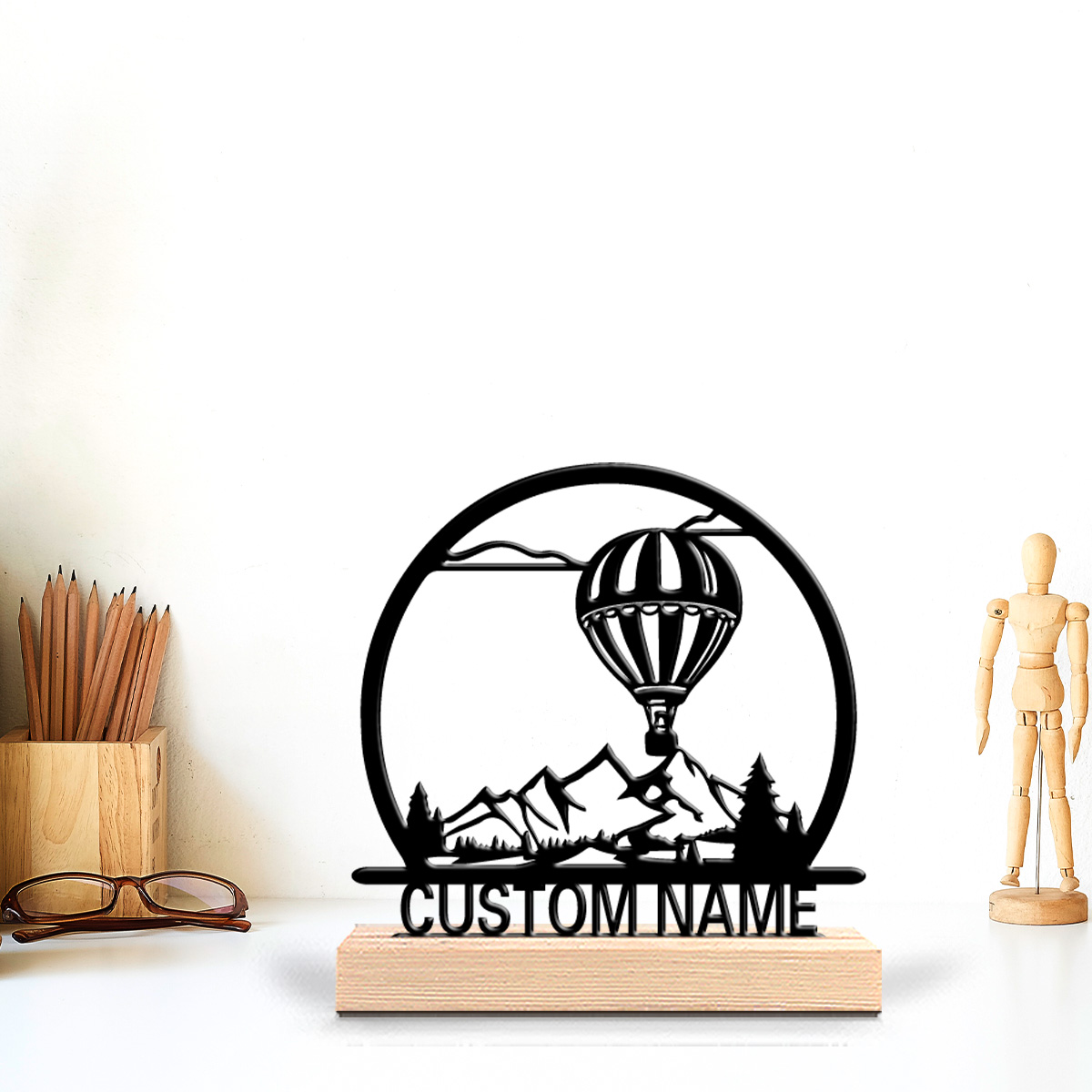 1pc Hot air balloon Customized - đánh giá và giá Art Craft Wood