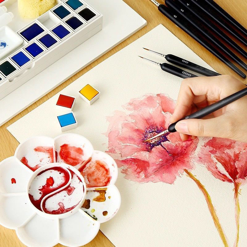 Móc Dây Chuyền Bút Màu Nước Cl - đánh giá và giá Gouache Paint Set