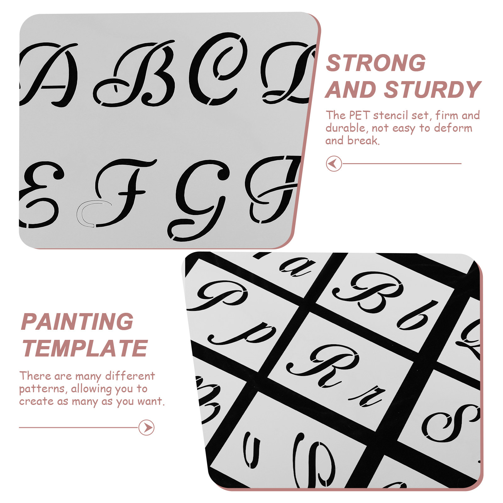 40Pcs Painting Stencil Letter  - đánh giá và giá Art Craft Door