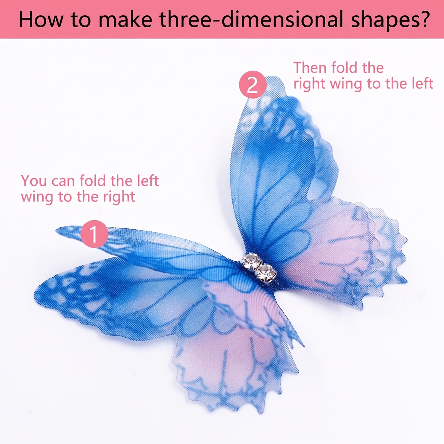 80Pcs Organza Butterfly Crafts - đánh giá và giá Art Craft Butterfly