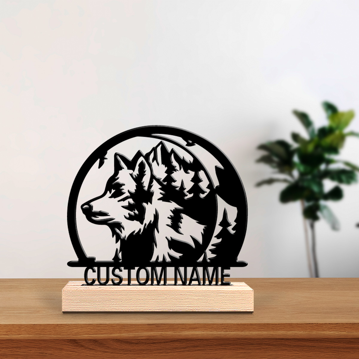 1pc Mountain wolves Customizab - đánh giá và giá Art Craft Wood