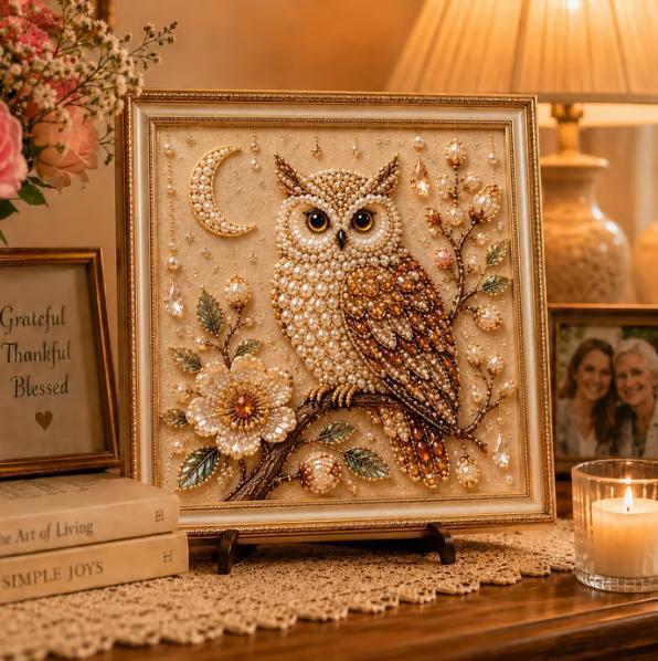 Owl Diamond Pearl Art DIY Pain - đánh giá và giá Art Craft Gifts For Adults