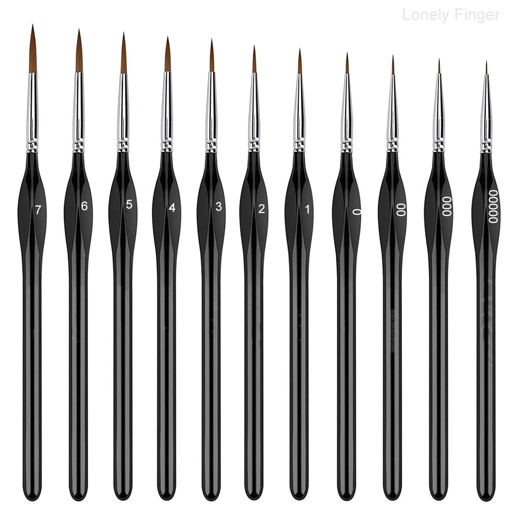 Miniature Dry Paint Brush Set, - đánh giá và giá Gouache Paint Set
