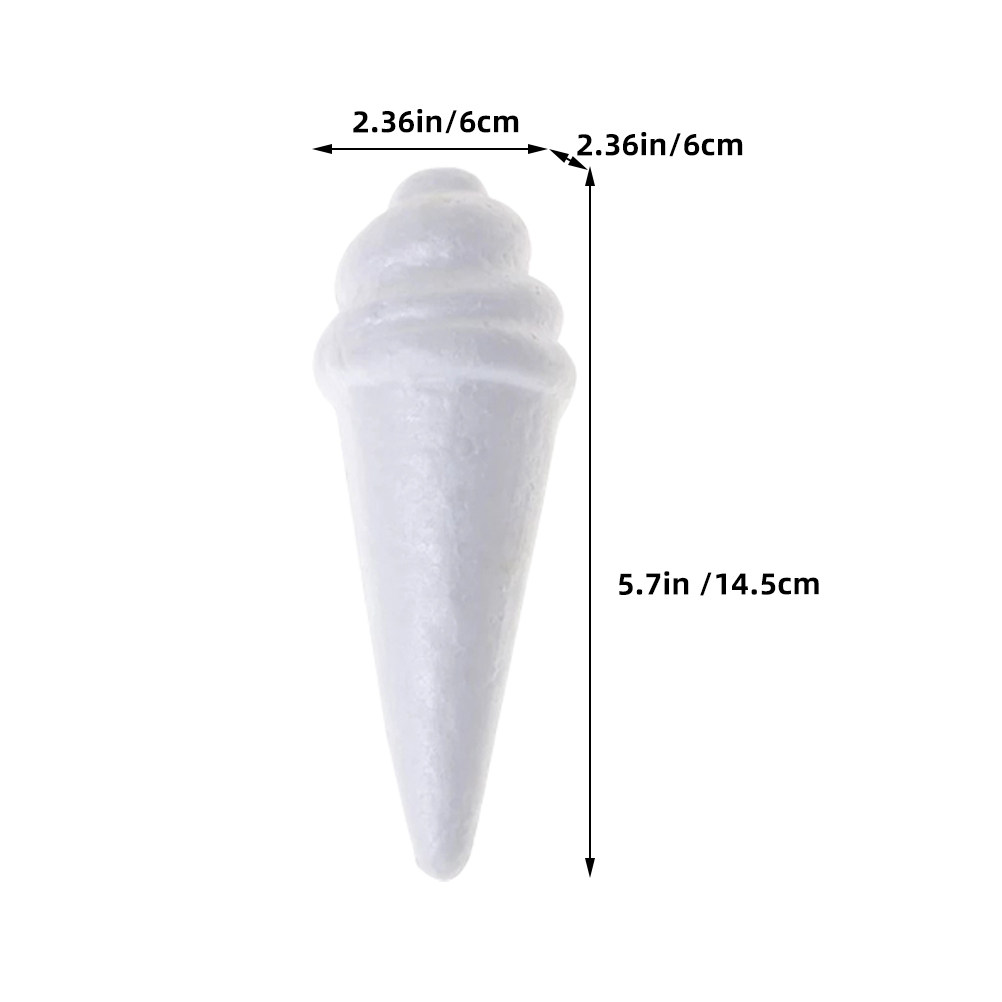 8Pcs Unfinished Ice Cream Foam - đánh giá và giá Art Craft For Kids