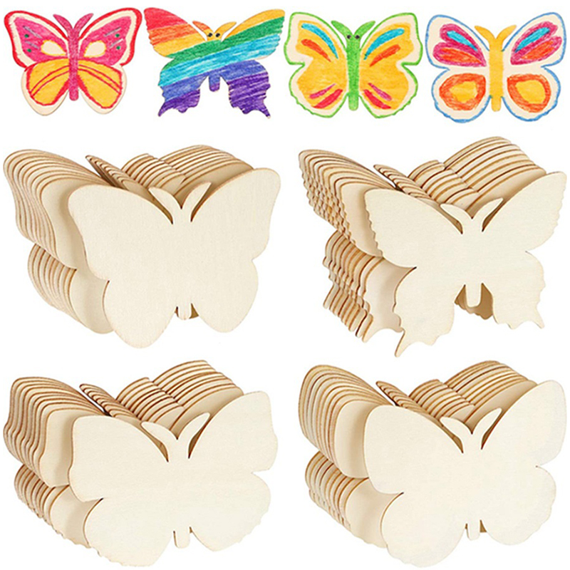 10pcs Wooden Butterfly Blank W - đánh giá và giá Art Craft Butterfly