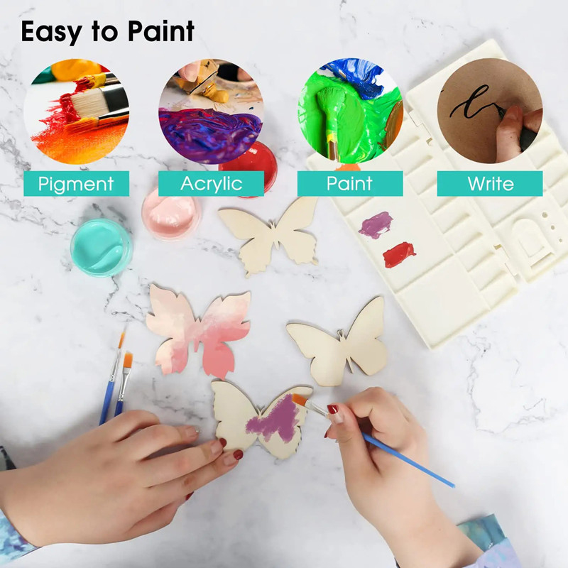 10pcs Wooden Butterfly Blank W - đánh giá và giá Art Craft Butterfly