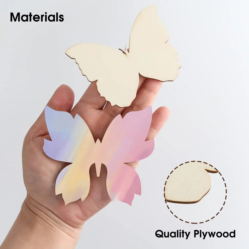 10pcs Wooden Butterfly Blank W - đánh giá và giá Art Craft Butterfly