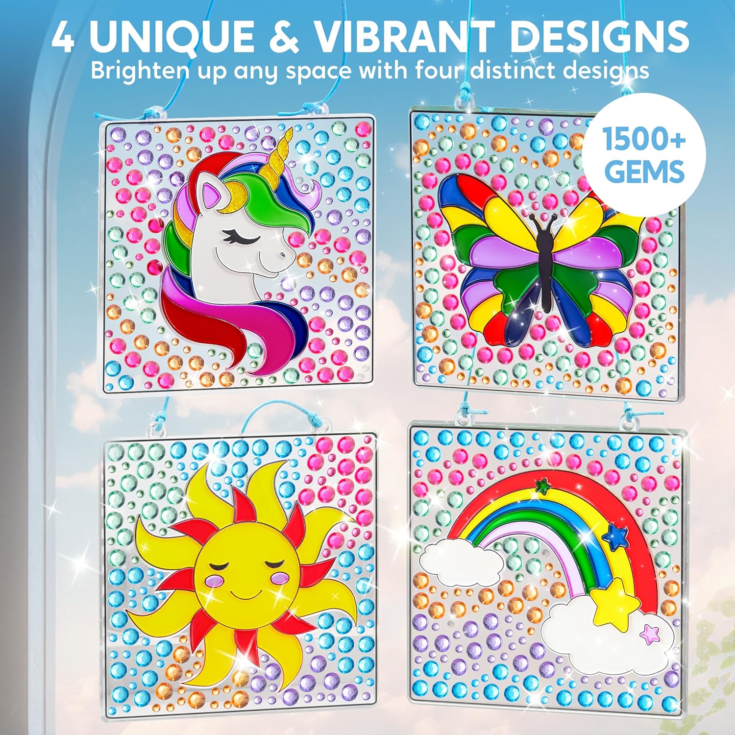 JOYFY 4PCS Window Art 2-in-1 G - đánh giá và giá Art Craft For Christmas