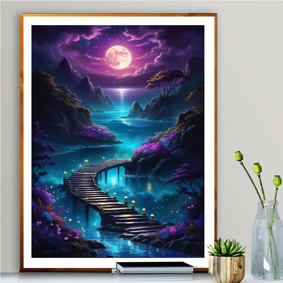 Adult Diamond Painting Moon ni - đánh giá và giá Art Craft Night