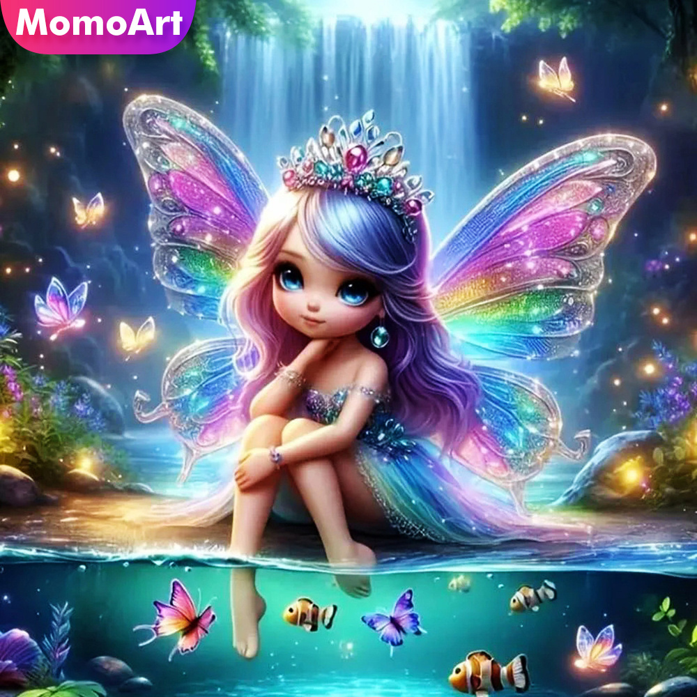 Momoart Girl Diamond Mosaic Po - đánh giá và giá Art Craft Butterfly