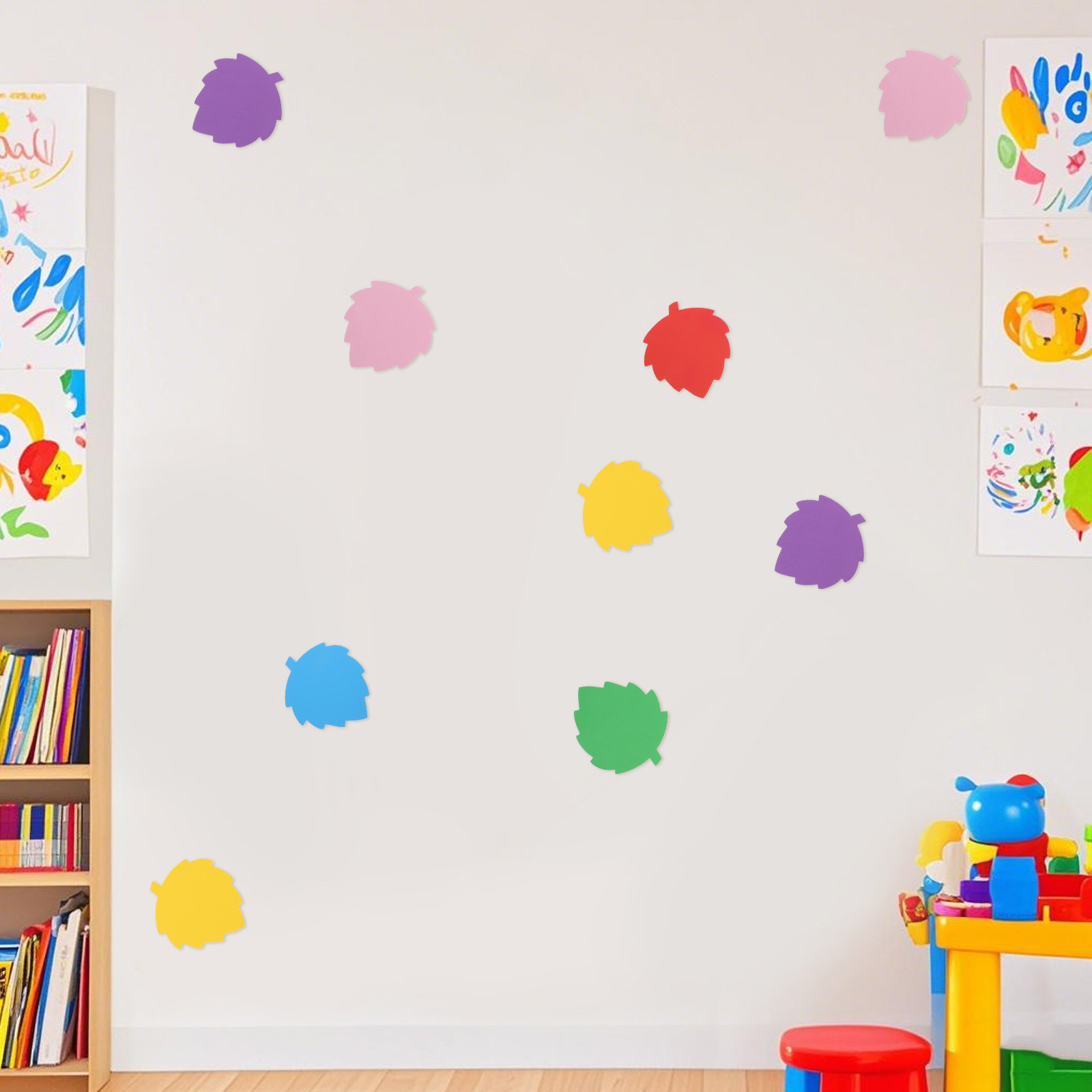 72Pcs Colorful Foam Leaf Shape - đánh giá và giá Art Craft For Kids