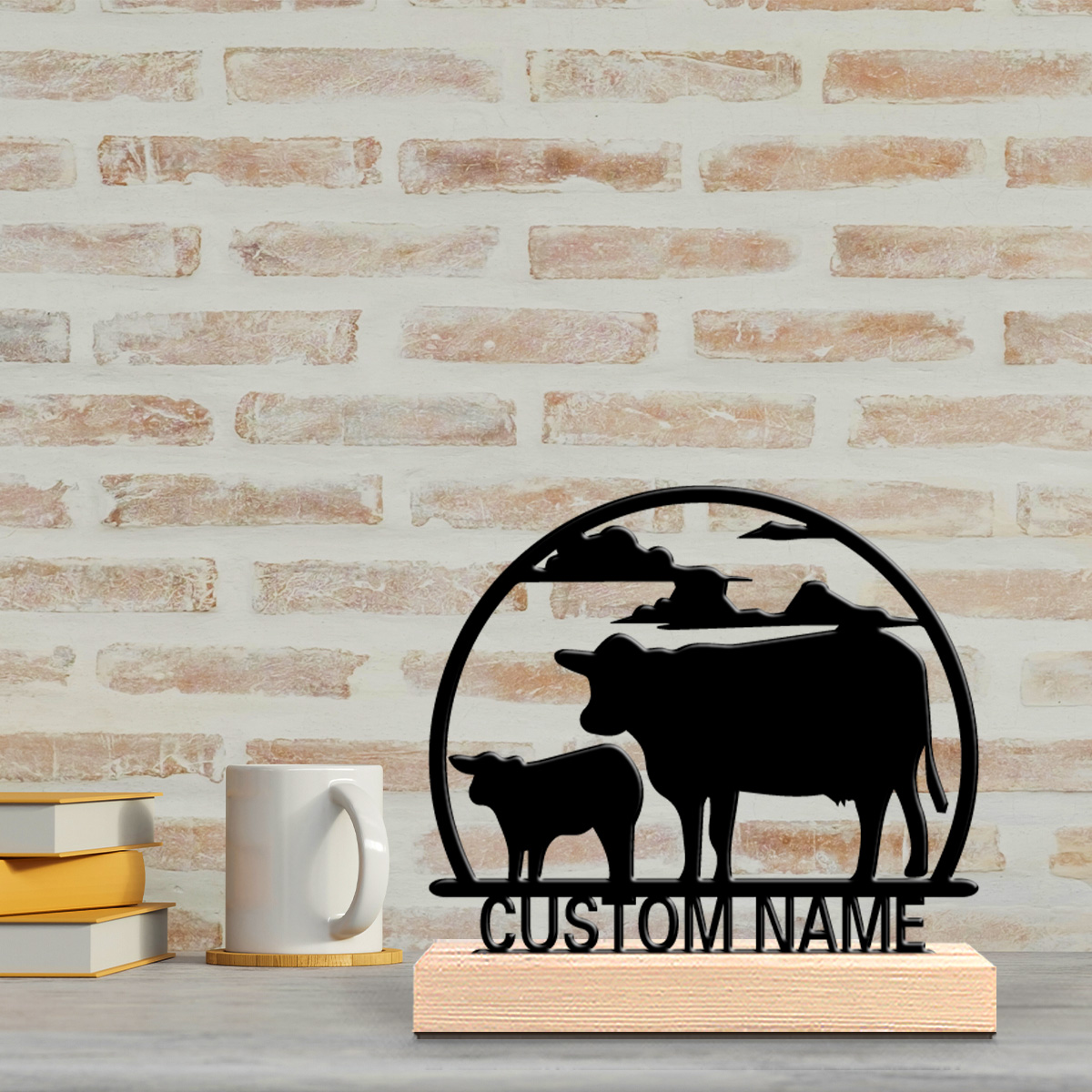 1pc Fashion Cow Customizable N - đánh giá và giá Art Craft Wood
