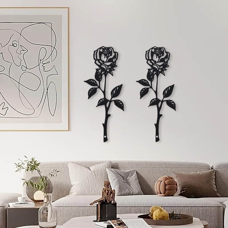 1pc Metal  Art Deco Rose Wall  - đánh giá và giá Art Craft Door