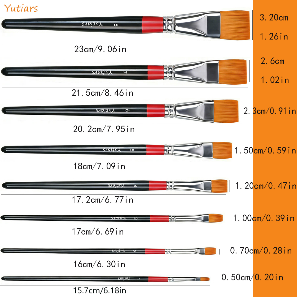 1Pc Artist Flat Paint Brushes  - đánh giá và giá Gouache Paint Set