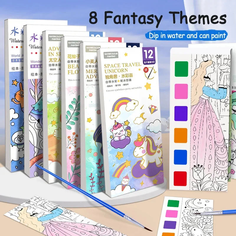 Portable Watercolor Book Set - - đánh giá và giá Gouache Paint Set
