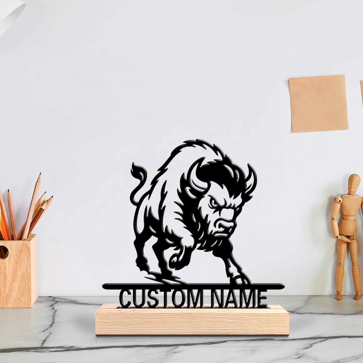 1pc Minimalist lion Customizab - đánh giá và giá Art Craft Wood