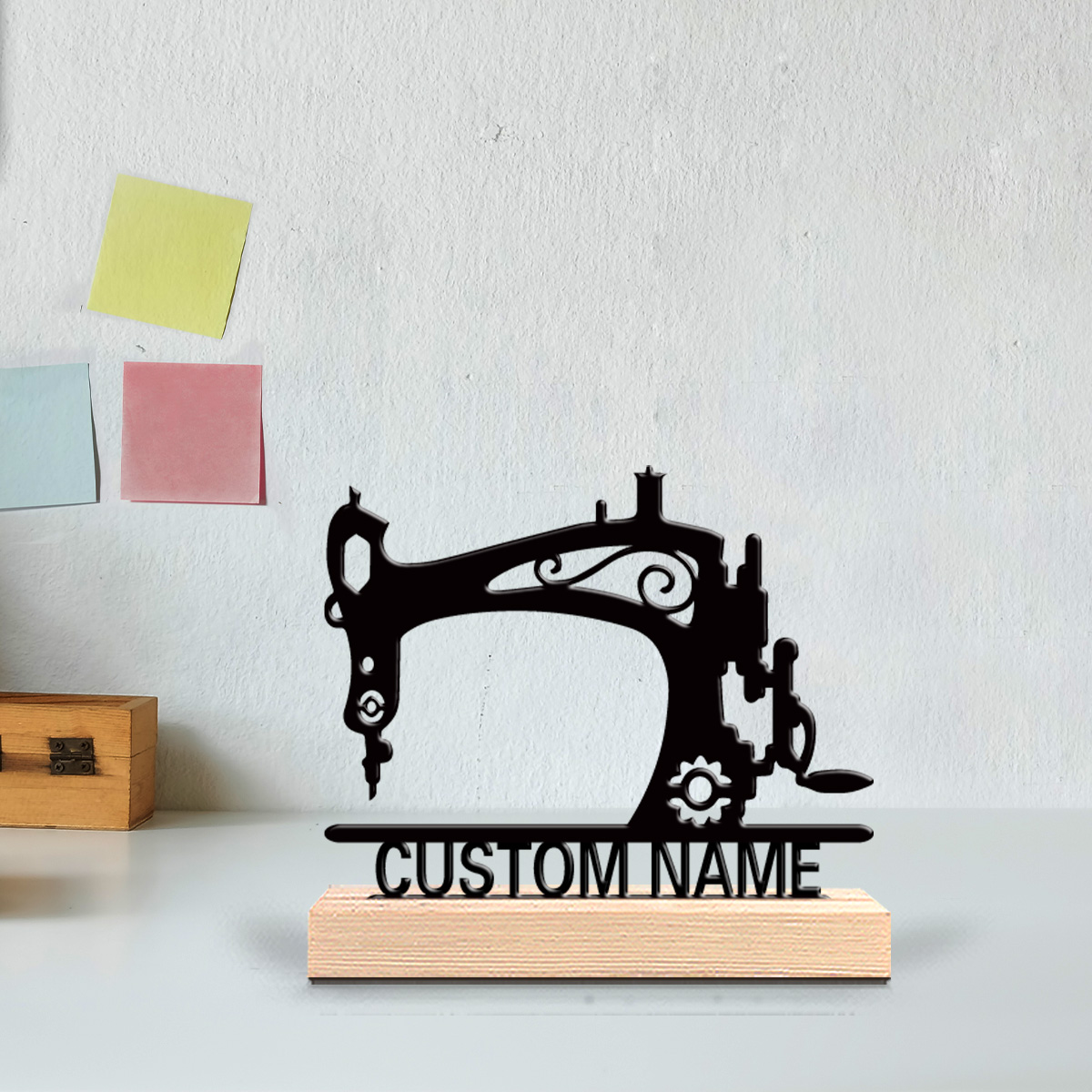1pc Creative Sewing machine Pe - đánh giá và giá Art Craft Wood