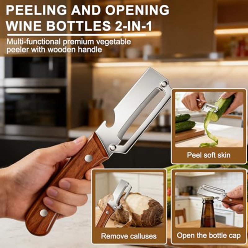 Stainless Steel Kitchen Peeler - đánh giá và giá Art Craft Wood