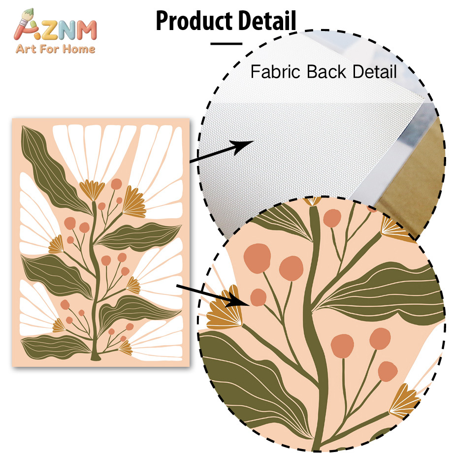 AZNM Boho Floral Canvas Wall A - đánh giá và giá Art Craft Butterfly