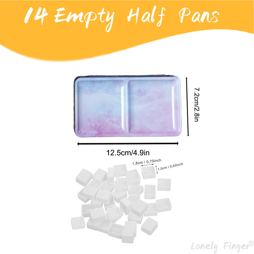 Empty Watercolor Palette Tin S - đánh giá và giá Gouache Paint Set