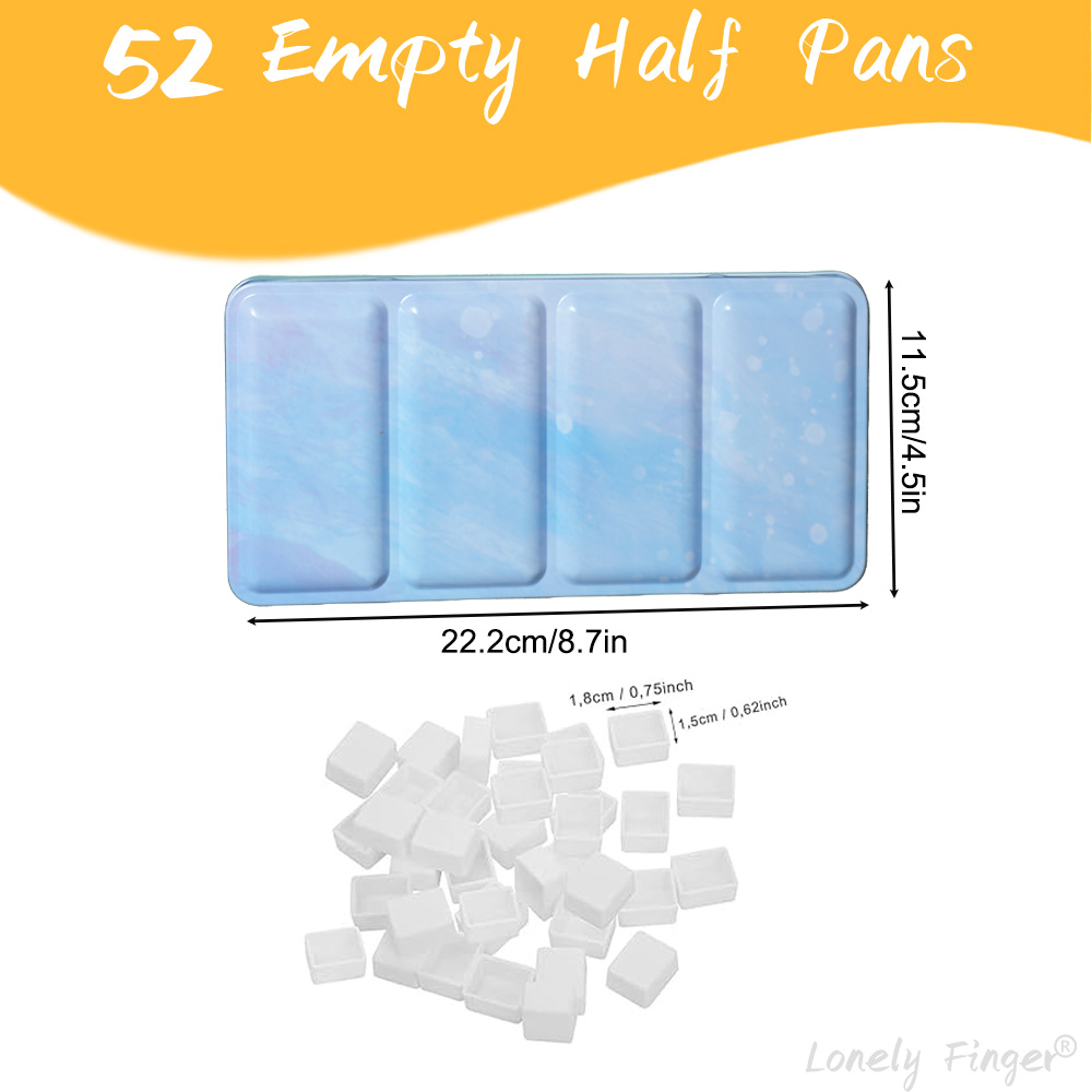Empty Watercolor Palette Tin S - đánh giá và giá Gouache Paint Set