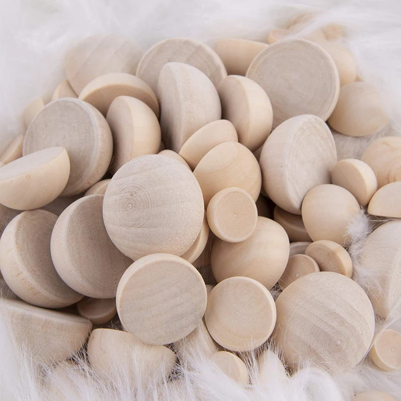 1-50 Con Nửa Hạt Gỗ Tự Nhiên B - đánh giá và giá Art Craft For Christmas