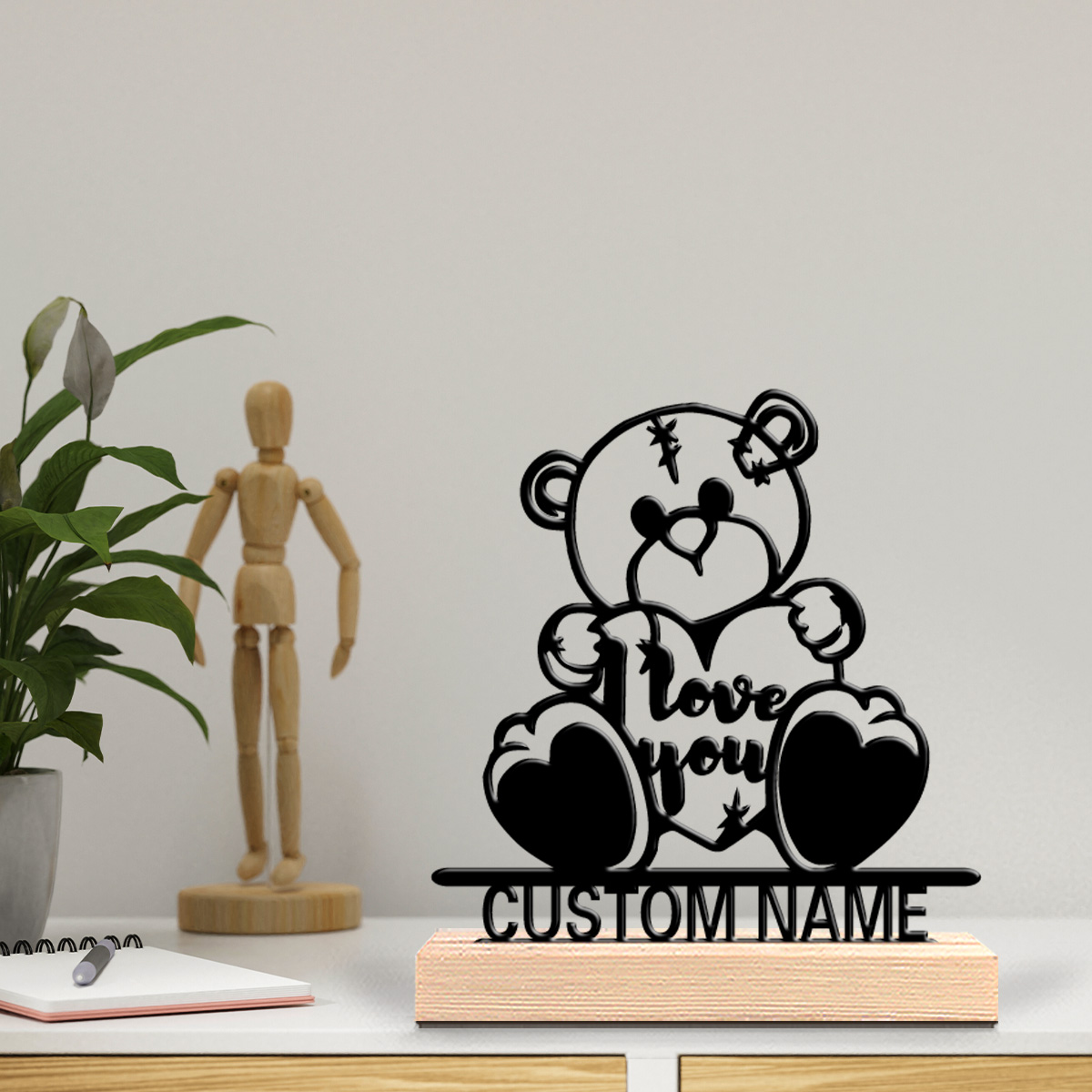 1pc Fashion love toy Custom Na - đánh giá và giá Art Craft Wood